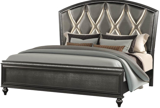 Galaxy Home Ginger King Panel Bed in Gunmetal Copper GHF-808857853165 - Vida Furniture (Laredo,TX)