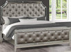 Galaxy Home Harmony King Panel Bed in Silver GHF-808857767042 - Vida Furniture (Laredo,TX)