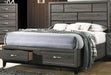 Galaxy Home Hudson King Storage Bed in Foil Grey GHF-808857775122 - Vida Furniture (Laredo,TX)