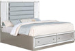 Galaxy Home Infinity King Storage Bed in Silver GHF-808857651006 - Vida Furniture (Laredo,TX)
