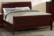 Galaxy Home Louis Phillipe Twin Sleigh Bed in Cherry GHF-808857629654 - Vida Furniture (Laredo,TX)