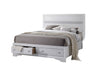 Galaxy Home Matrix King Bed in White - Vida Furniture (Laredo,TX)