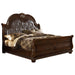 Galaxy Home Roma King Bed in Dark Walnut - Vida Furniture (Laredo,TX)