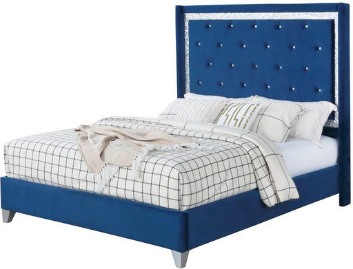 Galaxy Home Sapphire Full Upholstered Bed in Navy GHF-808857811028 - Vida Furniture (Laredo,TX)