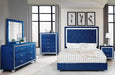 Galaxy Home Sapphire Full Upholstered Bed in Navy GHF-808857811028 - Vida Furniture (Laredo,TX)