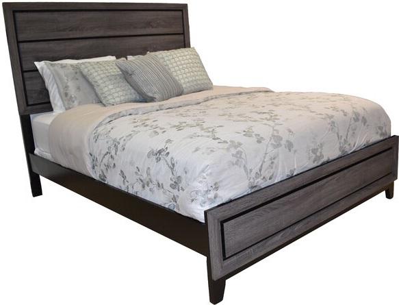 Galaxy Home Sierra Full Panel Bed in Foil Grey GHF-808857588913 - Vida Furniture (Laredo,TX)