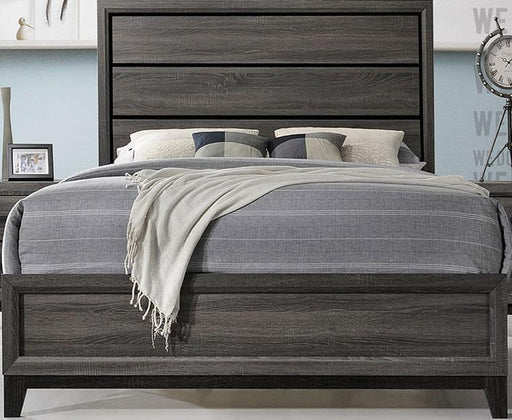 Galaxy Home Sierra King Panel Bed in Foil Grey GHF-808857584342 - Vida Furniture (Laredo,TX)