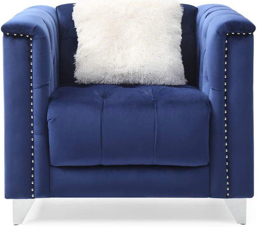 Galaxy Home Russell Arm Chair in Navy GHF-733569300891 - Vida Furniture (Laredo,TX)