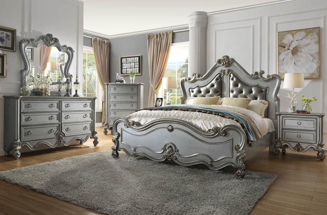 Galaxy Home Destiny 5 Drawer Chest in Silver GHF-808857995490 - Vida Furniture (Laredo,TX)