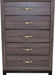 Galaxy Home Hudson 5 Drawer Chest in Foil Grey GHF-808857594679 - Vida Furniture (Laredo,TX)