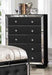 Galaxy Home Madison 5 Drawer Chest in Black GHF-808857807304 - Vida Furniture (Laredo,TX)