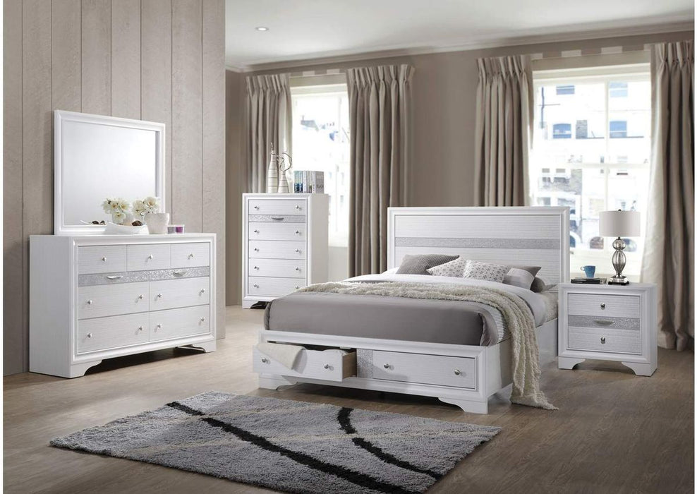 Galaxy Home Matrix Chest in in White - Vida Furniture (Laredo,TX)
