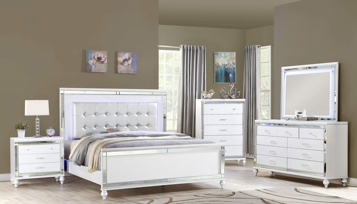 Galaxy Home Sterling Chest in White - Vida Furniture (Laredo,TX)