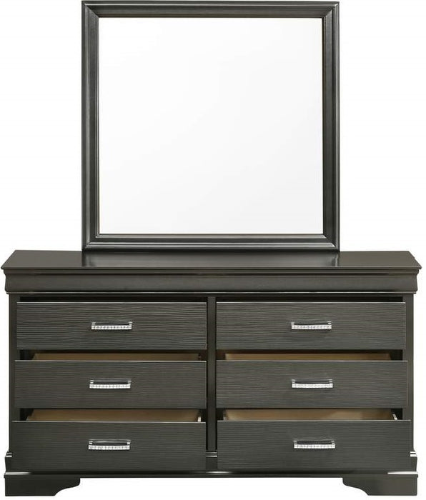 Galaxy Home Brooklyn Dresser in Gray - Vida Furniture (Laredo,TX)