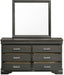 Galaxy Home Brooklyn Dresser in Gray - Vida Furniture (Laredo,TX)