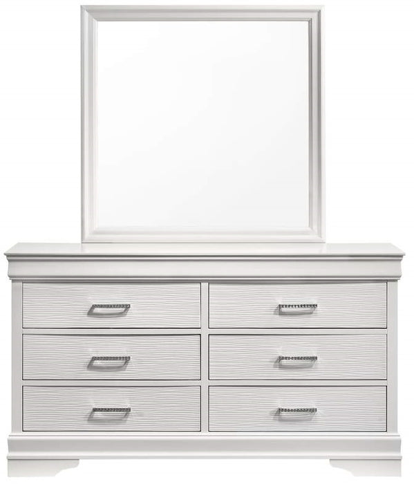 Galaxy Home Brooklyn Dresser in White - Vida Furniture (Laredo,TX)