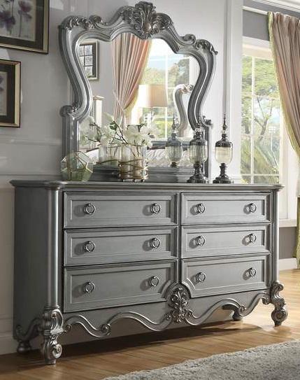 Galaxy Home Destiny 6 Drawer Dresser in Silver GHF-808857982933 - Vida Furniture (Laredo,TX)