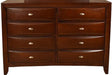 Galaxy Home Emily 8 Drawer Dresser in Cherry GHF-808857628237 - Vida Furniture (Laredo,TX)