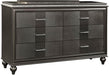 Galaxy Home Ginger 6 Drawer Dresser in Gunmetal Copper GHF-808857763143 - Vida Furniture (Laredo,TX)