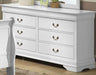 Galaxy Home Louis Phillipe 6 Drawer Dresser in White GHF-808857521040 - Vida Furniture (Laredo,TX)