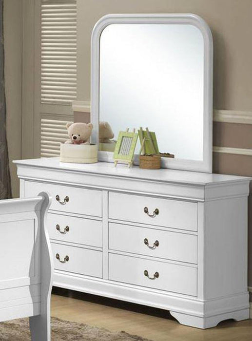 Galaxy Home Louis Phillipe 6 Drawer Dresser in White GHF-808857521040 - Vida Furniture (Laredo,TX)