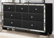 Galaxy Home Madison 7 Drawer Dresser in Black GHF-808857823571 - Vida Furniture (Laredo,TX)