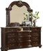 Galaxy Home Roma Dresser in Dark Walnut - Vida Furniture (Laredo,TX)