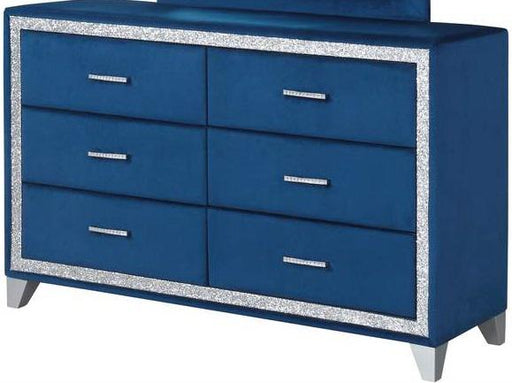 Galaxy Home Sapphire 6 Drawer Dresser in Navy GHF-808857948359 - Vida Furniture (Laredo,TX)