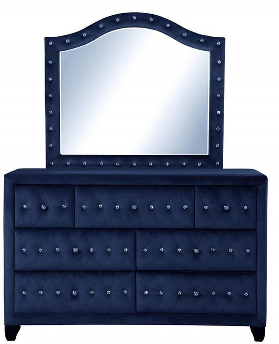 Galaxy Home Sophia Dresser in Blue - Vida Furniture (Laredo,TX)