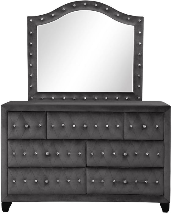 Galaxy Home Sophia Dresser in Gray - Vida Furniture (Laredo,TX)