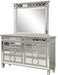 Galaxy Home Symphony 6 Drawer Dresser in Silver - Vida Furniture (Laredo,TX)