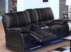 Galaxy Home Electron Power Recliner Loveseat in Black GHF-808857589897 - Vida Furniture (Laredo,TX)
