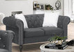 Galaxy Home Emma Loveseat in Gray GHF-808857544742 - Vida Furniture (Laredo,TX)