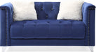 Galaxy Home Russell Loveseat in Navy GHF-733569301959 - Vida Furniture (Laredo,TX)