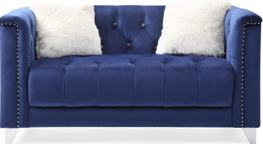 Galaxy Home Russell Loveseat in Navy GHF-733569301959 - Vida Furniture (Laredo,TX)