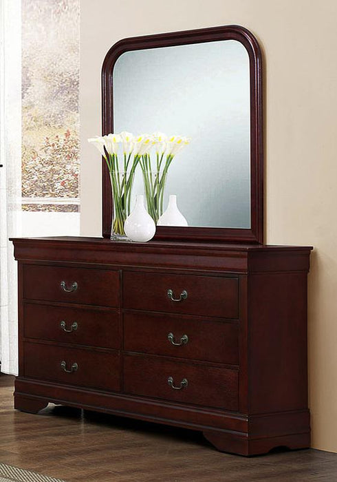 Galaxy Home Louis Phillipe Mirror in Cherry GHF-808857873712 - Vida Furniture (Laredo,TX)