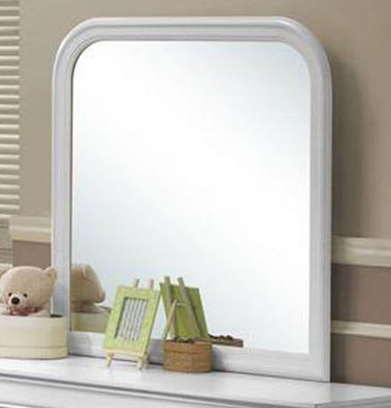 Galaxy Home Louis Phillipe Mirror in White GHF-808857924445 - Vida Furniture (Laredo,TX)