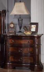 Galaxy Home Bombay 3 Drawer Nightstand in Warm Cherry GHF-808857693259 - Vida Furniture (Laredo,TX)