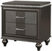 Galaxy Home Ginger 2 Drawer Nightstand in Gunmetal Copper GHF-808857952981 - Vida Furniture (Laredo,TX)