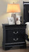 Galaxy Home Louis Phillipe 2 Drawer Nightstand in Black GHF-808857540270 - Vida Furniture (Laredo,TX)
