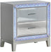 Galaxy Home Luxury 2 Drawer Nightstand in Silver GHF-808857956637 - Vida Furniture (Laredo,TX)