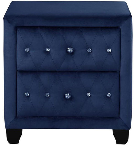 Galaxy Home Sophia 2 Drawer Nightstand in Blue GHF-733569393435 - Vida Furniture (Laredo,TX)