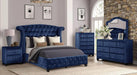 Galaxy Home Sophia 2 Drawer Nightstand in Blue GHF-733569393435 - Vida Furniture (Laredo,TX)
