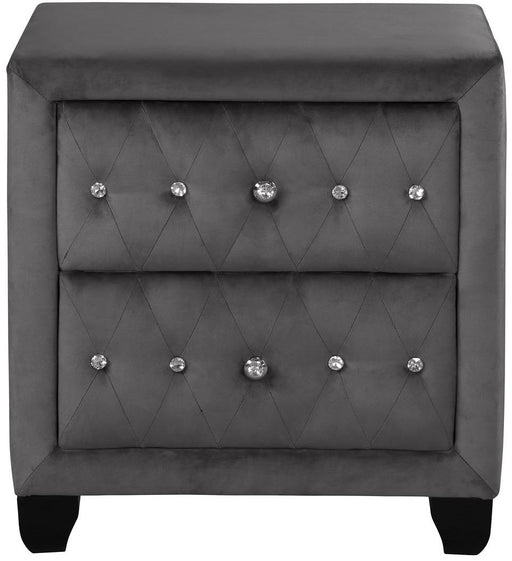 Galaxy Home Sophia 2 Drawer Nightstand in Gray GHF-733569388264 - Vida Furniture (Laredo,TX)