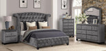Galaxy Home Sophia 2 Drawer Nightstand in Gray GHF-733569388264 - Vida Furniture (Laredo,TX)