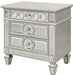 Galaxy Home Symphony 3 Drawer Nightstand in Silver GHF-808857505200 image