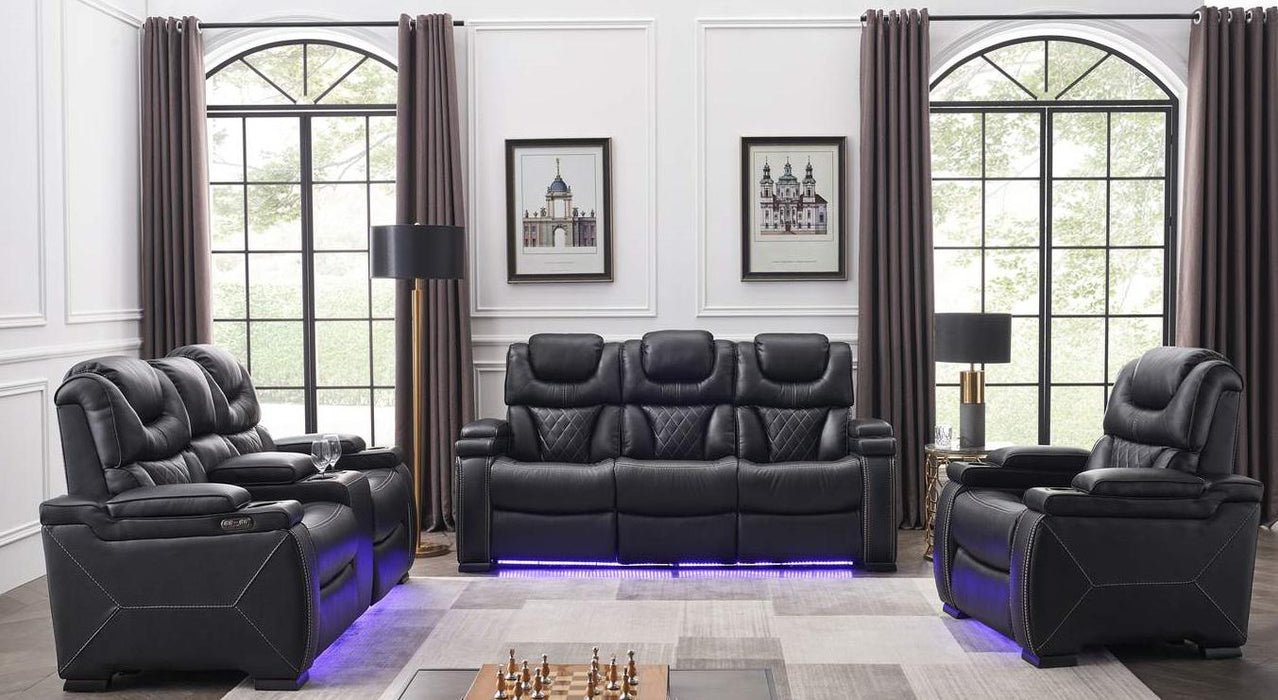 Galaxy Home Lexus Power Recliner in Black GHF-808857754349 - Vida Furniture (Laredo,TX)