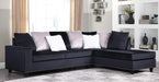 Galaxy Home Martha Reversible Sectional Sofa in Black GHF-808857834874 - Vida Furniture (Laredo,TX)