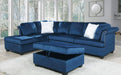Galaxy Home Omega Sectional Sofa in Navy GHF-808857980977 - Vida Furniture (Laredo,TX)