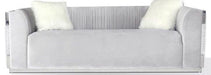 Galaxy Home Contempo Sofa in Silver GHF-808857714534 - Vida Furniture (Laredo,TX)